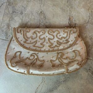 Vintage Domar ivory clutch